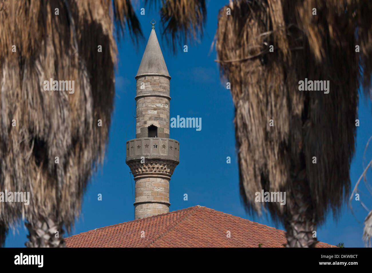 Kos Agora archeology excavation excavation site Greece Europe Hadij-Hassan mosque port island Islam Wall Walls Sea Stock Photo