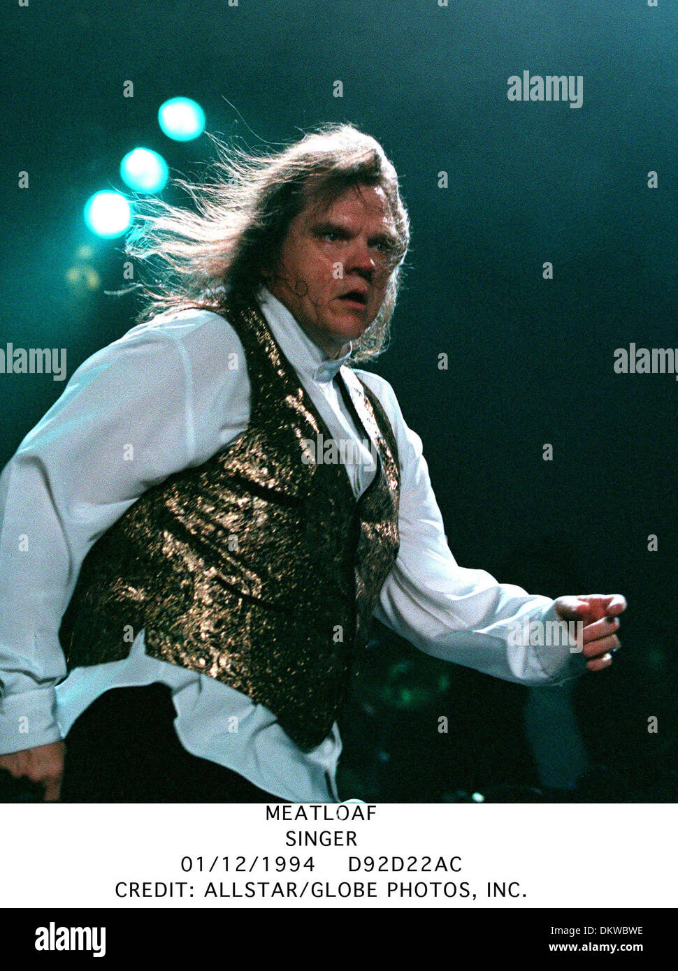 MEATLOAF.SINGER.01/12/1994.D92D22AC. Stock Photo