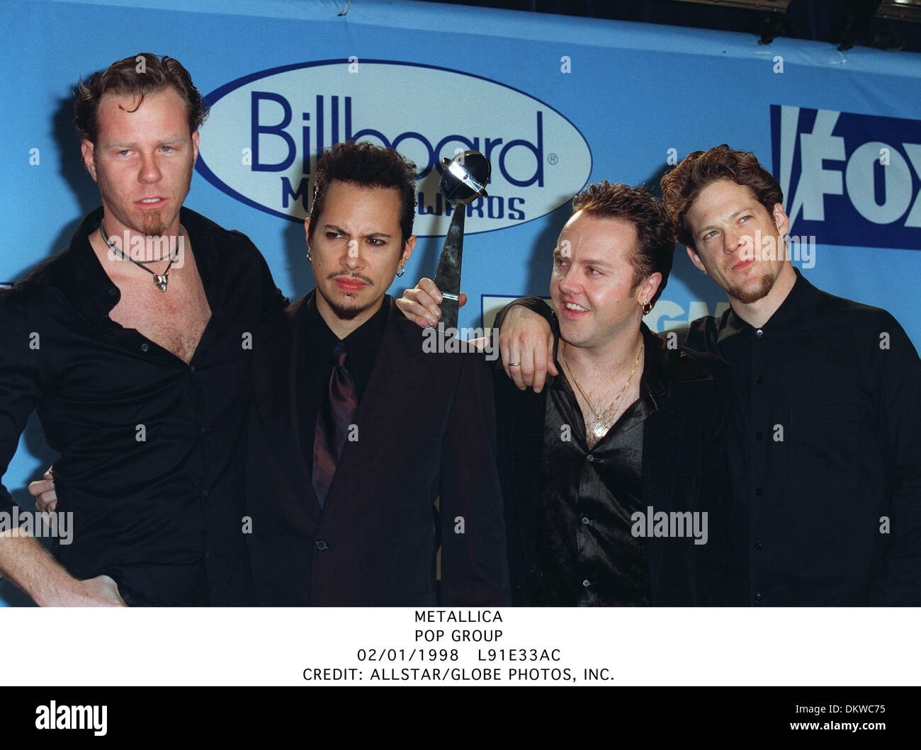Metallica Pop Group 02 01 1998 L91e33ac Stock Photo Alamy