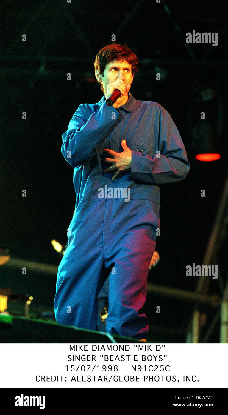 MIKE DIAMOND ''MIK D''.SINGER ''BEASTIE BOYS''.15/07/1998.N91C25C. Stock Photo