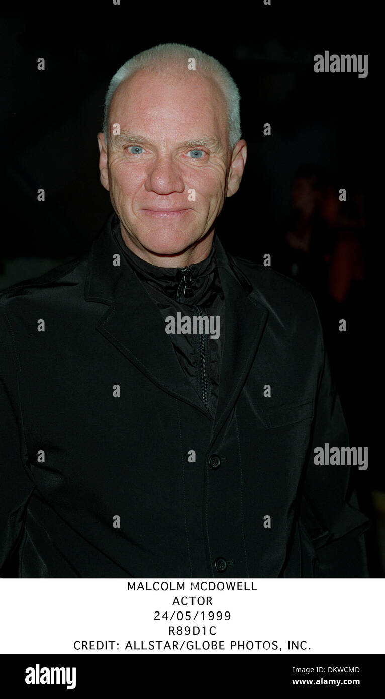 MALCOLM MCDOWELL.ACTOR.24/05/1999.R89D1C. Stock Photo