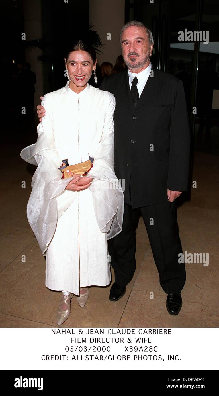 Mar. 5, 2000 - NAHAL & JEAN-CLAUDE CARRIERE.FILM DIRECTOR &  WIFE.05/03/2000.X39A28C.CREDIT:(Credit Image: © Globe Photos/ZUMAPRESS.com  Stock Photo - Alamy