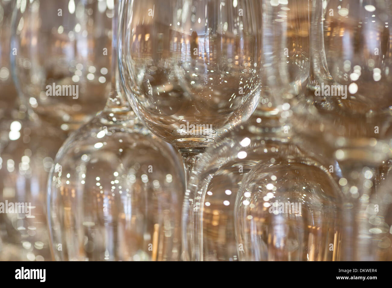 Glasses on a shelf hires stock photography and images Alamy