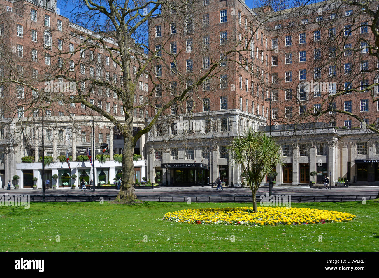 The Grosvenor House Hotel Great Room entrance in Park Lane Stock Photo