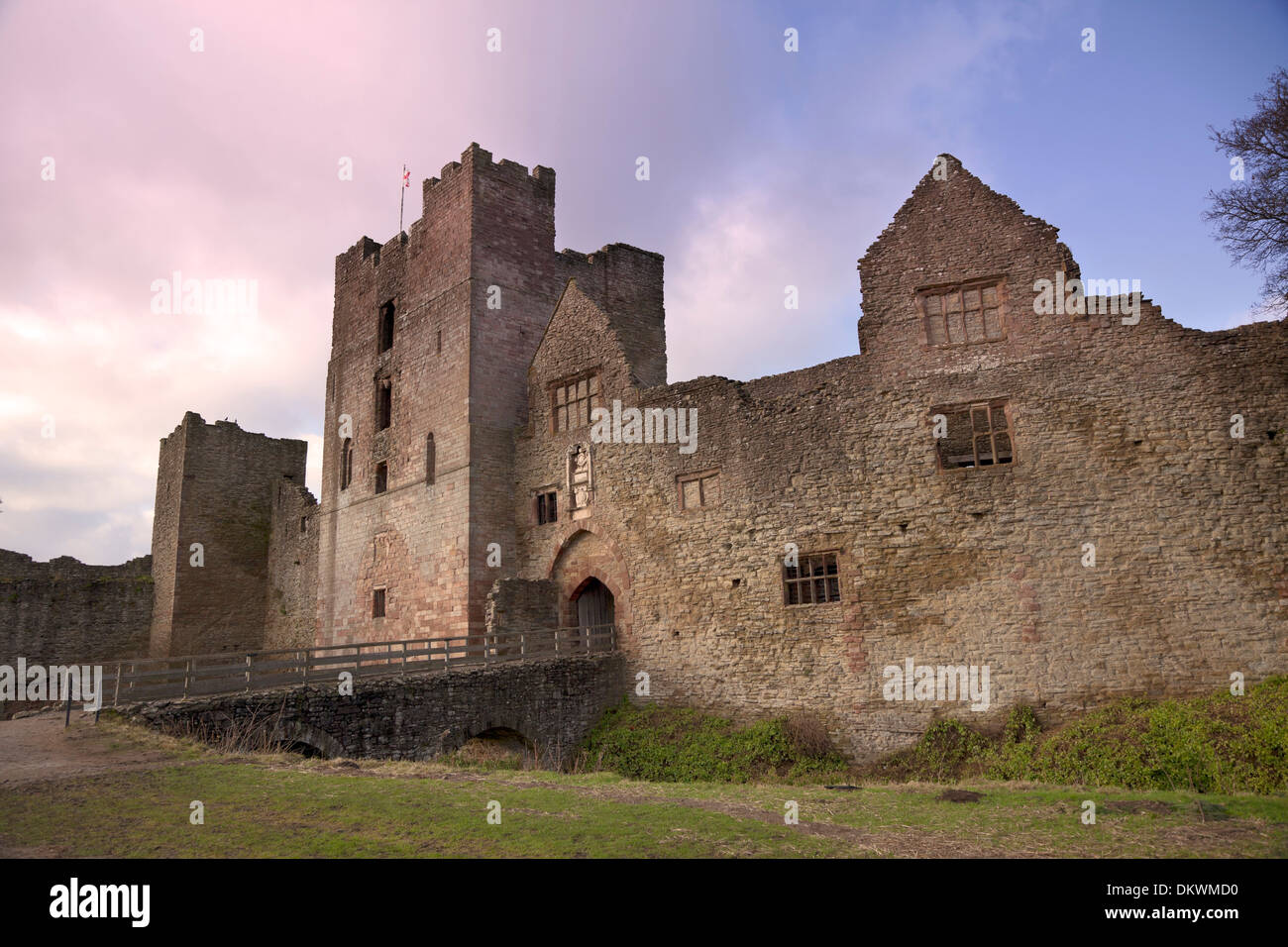 Ludlow Castle, Ludlow, Shropshire, England. Stock Photo