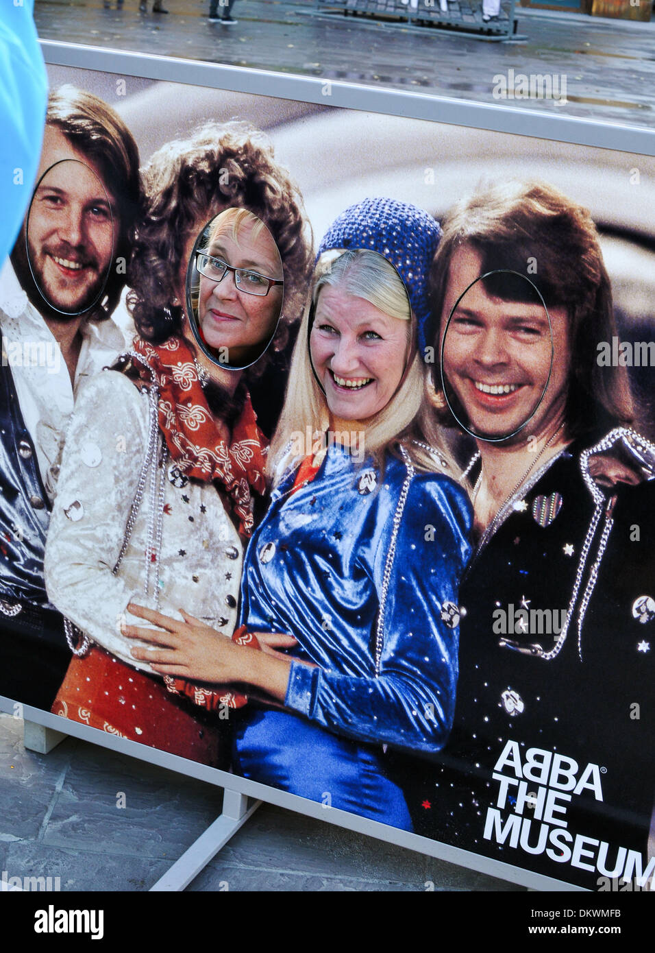 Stockholm, Sweden. 4th Oct, 2013. 15 October 2013, Stockholm, Sweden: In the short time since it's launch in May 2013 in excess of 170,000 visitors have flocked to ABBA - The Museum on Djurgard, in Stockholm, Sweden. No matter that the band hasn't released a new song in thirty years it remains a pop--music juggernaut. Here fans can gaze upon a wall full of gold records, the bands famously bejeweled costumes and more. At the highlight of the museum fans can go onstage and sing and dance with life-size animated figures of the band. Rob Schoenbaum/POLARIS (Credit Image: © Rob Schoenbaum/ZUM Stock Photo