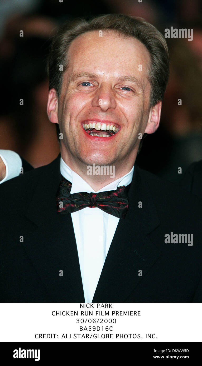 June 30, 2000 - NICK PARK.CHICKEN RUN FILM PREMIERE.30/06/2000.BA59D16C.CREDIT:(Credit Image: © Globe Photos/ZUMAPRESS.com) Stock Photo