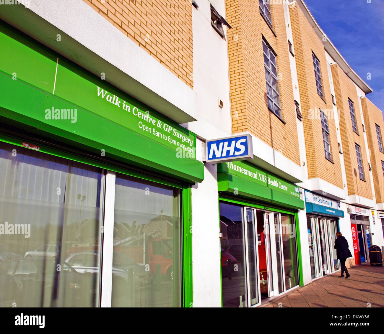NHS Walk in Centre & GP Surgery, Thamesmead, London, England, United Kingdom Stock Photo