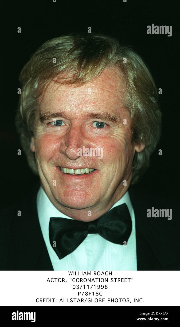 WILLIAM ROACH.ACTOR, ''CORONATION STREET''.03/11/1998.P78F18C Stock