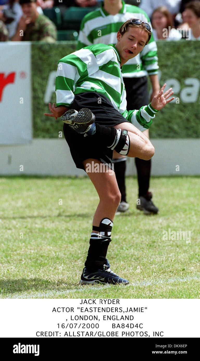 July 16, 2000 -  LONDON, ENGLAND - JACK RYDER.ACTOR ''EASTENDERS,JAMIE''., LONDON, ENGLAND.16/07/2000.BA84D4C.CREDIT:(Credit Image: © Globe Photos/ZUMAPRESS.com) Stock Photo