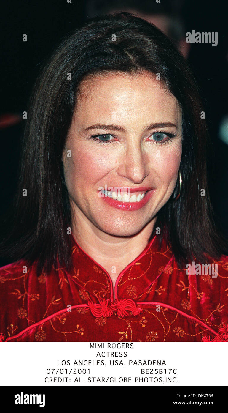 MIMI ROGERS.ACTRESS.LOS ANGELES, USA, PASADENA.07/01/2001.BE25B17C. Stock Photo
