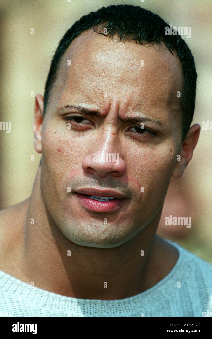 THE ROCK.WWF WRESTLER & ACTOR.SANTA MONICA, LA, USA.03/10/2001