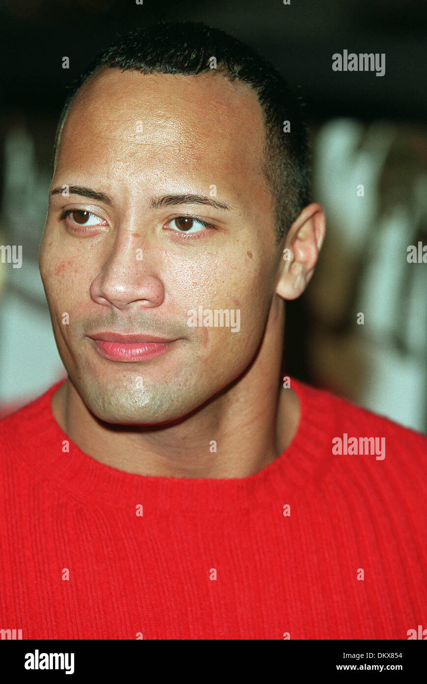 THE ROCK.WWF WRESTLER & ACTOR.LOS ANGELES, USA.05/12/2001.BN58D14 Stock