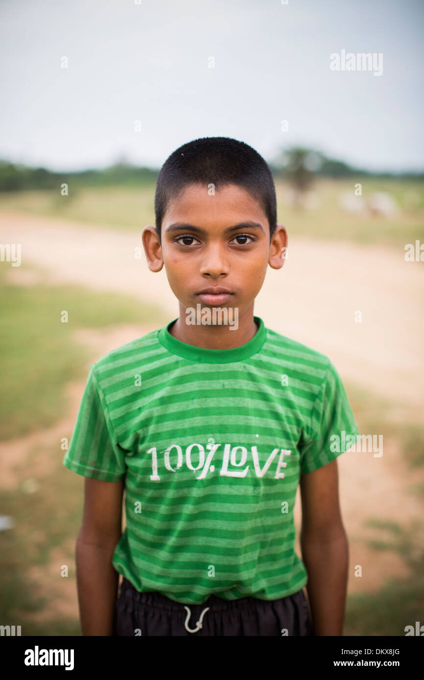 Boy in Bihar State, India. Stock Photo