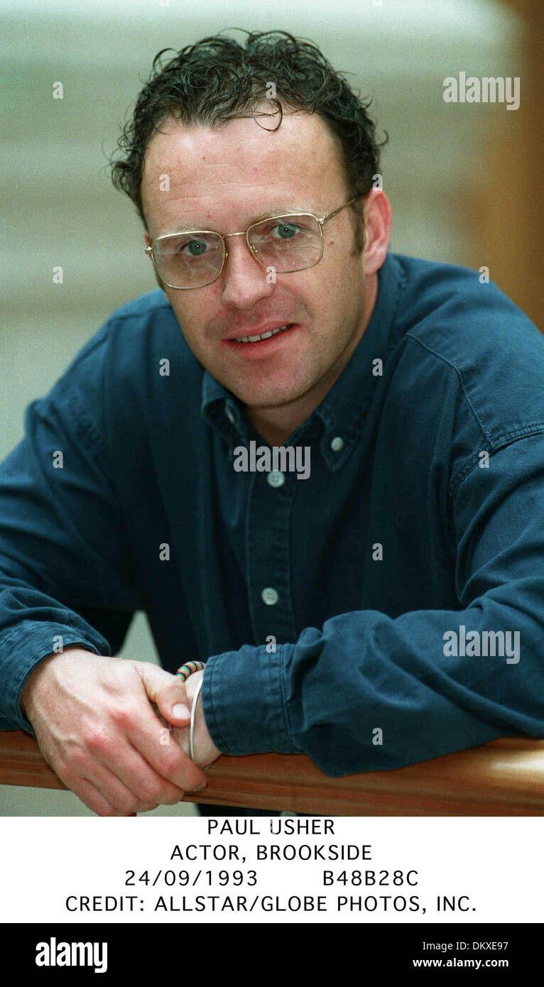 PAUL USHER.ACTOR, BROOKSIDE.24/09/1993.B48B28C Stock Photo Alamy