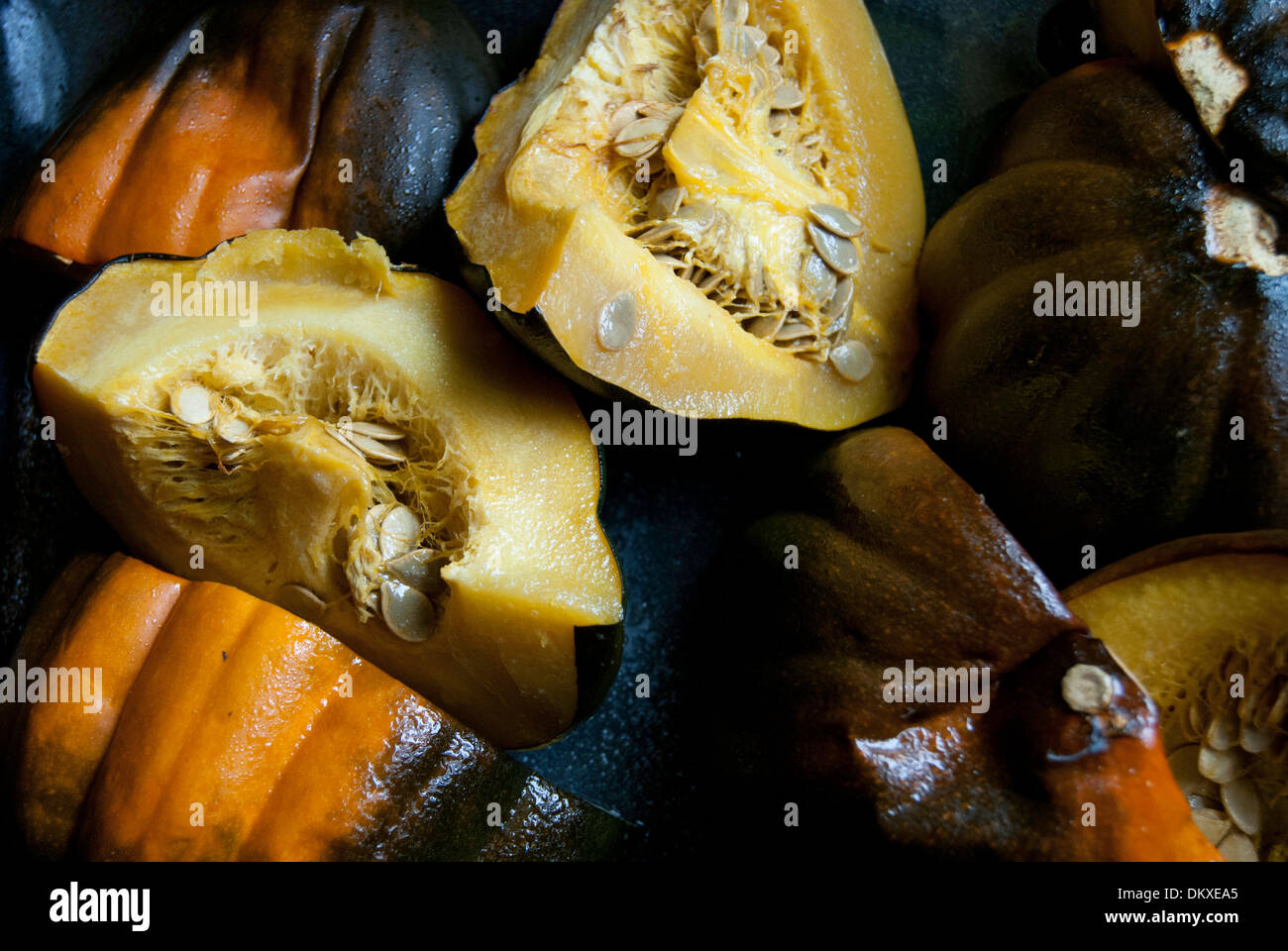 organic food, creative, cooked squash Stock Photo