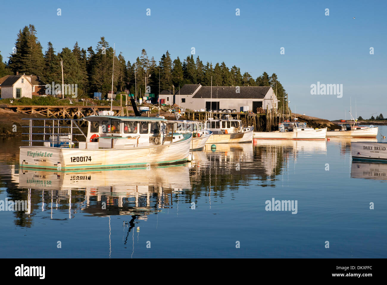 Down East Fishing Village, Corea, Maine Stock Photo Alamy