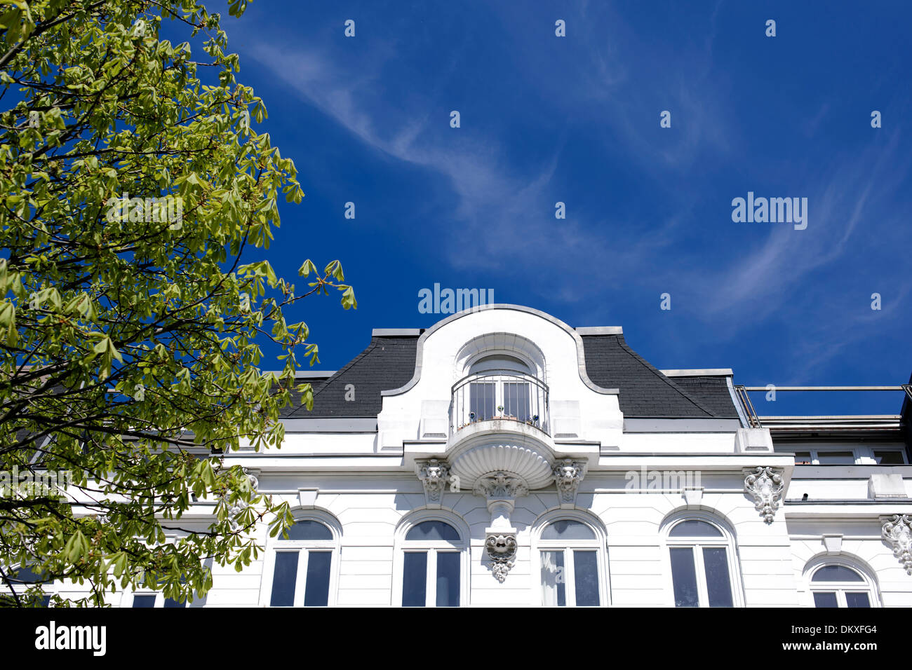 Residential construction, art nouveau, luxury apartments, Hanseatic