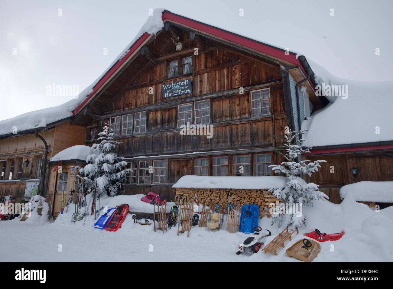 Switzerland Europe Snow Winter Catering Restaurant Hotel Canton