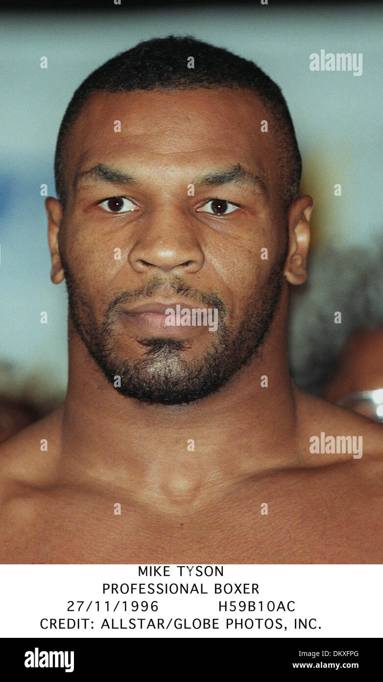 MIKE TYSON.PROFESSIONAL BOXER.27/11/1996.H59B10AC Stock Photo - Alamy