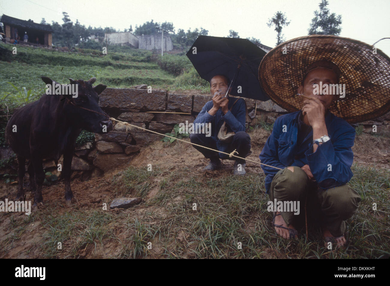 Young Rural Smokers Family smoking cigarettes hi-res stock photography and images - Alamy