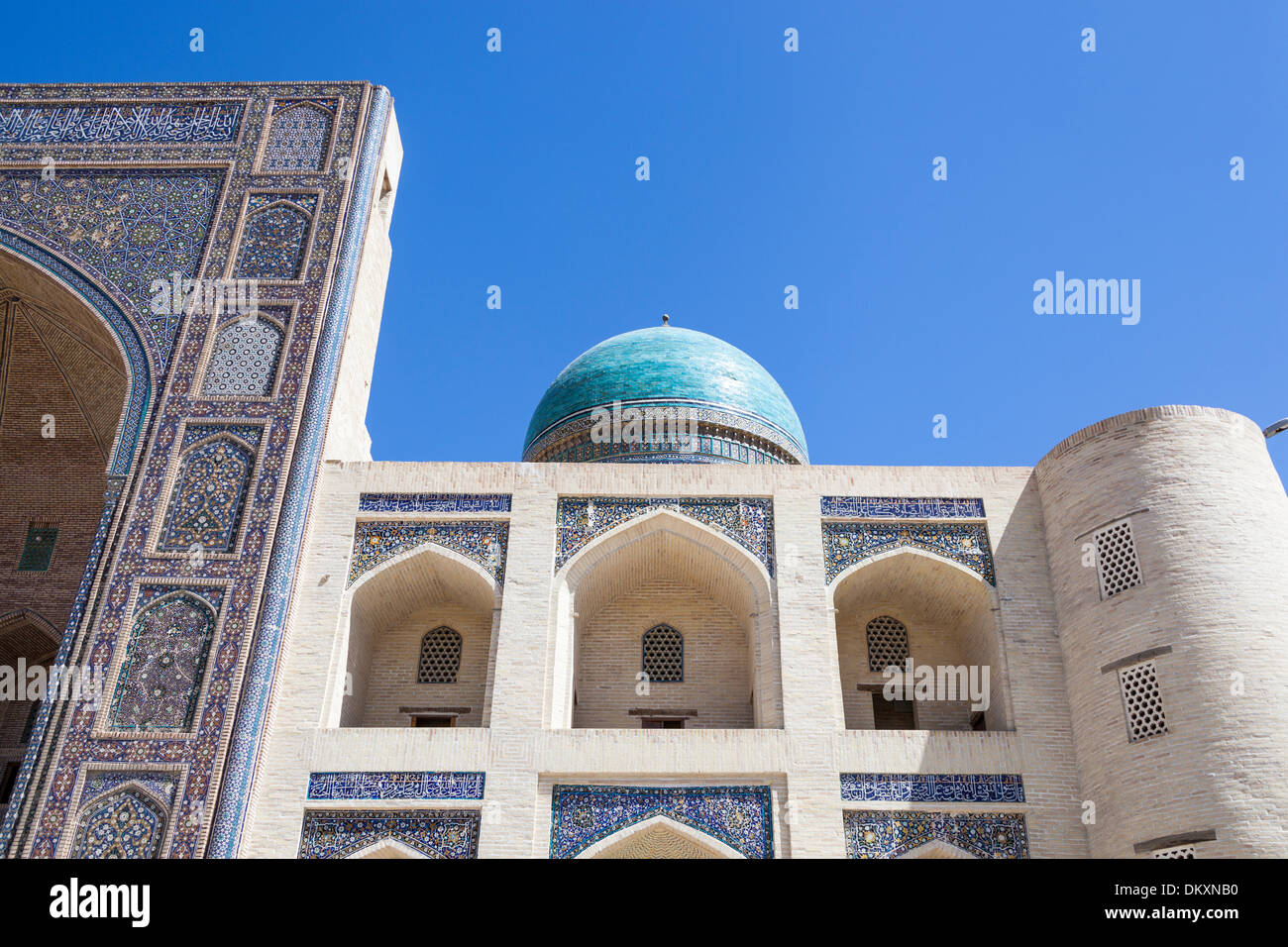 Mir I Arab Madrasah, Poi Kalon, Bukhara, Uzbekistan Stock Photo