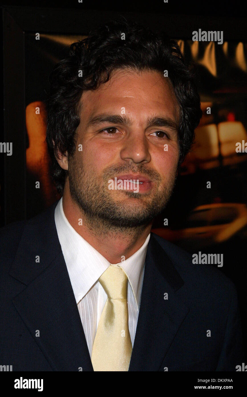 Jan. 1, 1980 - Beverly Hills, CA, USA - K33317KI .LOS ANGELES PREMIERE OF ''IN THE CUT'' AT THE ACEDEMY OF MOTION PICTURES IN BEVERLY HILLS, CA - .10/16/2003 - . KATHRYN INDIEK /    2003 -.MARK RUFFALO(Credit Image: © Globe Photos/ZUMAPRESS.com) Stock Photo