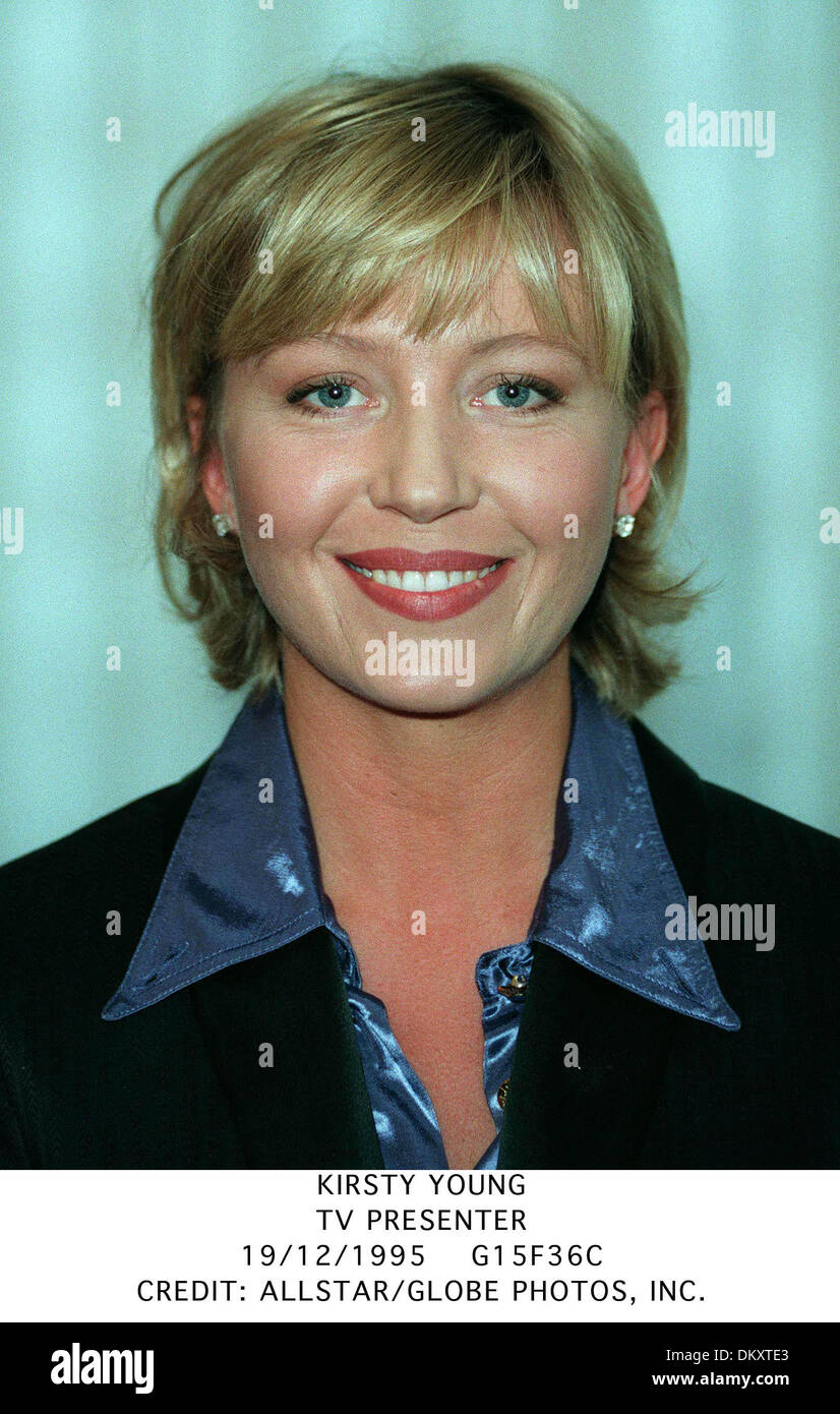 KIRSTY YOUNG.TV PRESENTER.19/12/1995.G15F36C. Stock Photo
