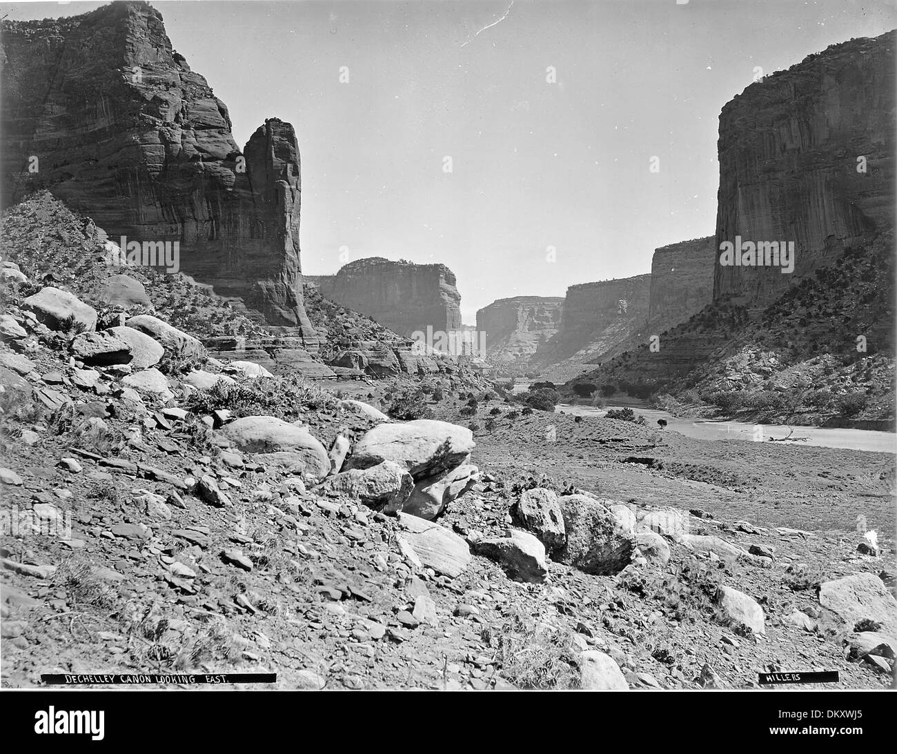 (Old No. 120) De Chelly Canyon, looking east, Arizona. Hillers photo., 1871 - 1878 517768 Stock Photo