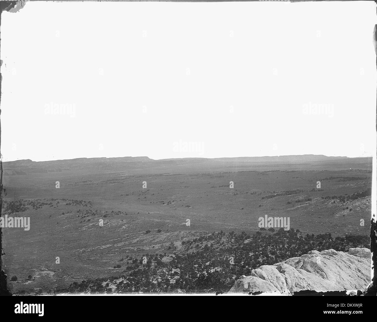 (Old No. 124) North end of Zuni Uplift, from west of Fort Wingate, McKinley County, New Mexico., 1871 - 1878 517772 Stock Photo