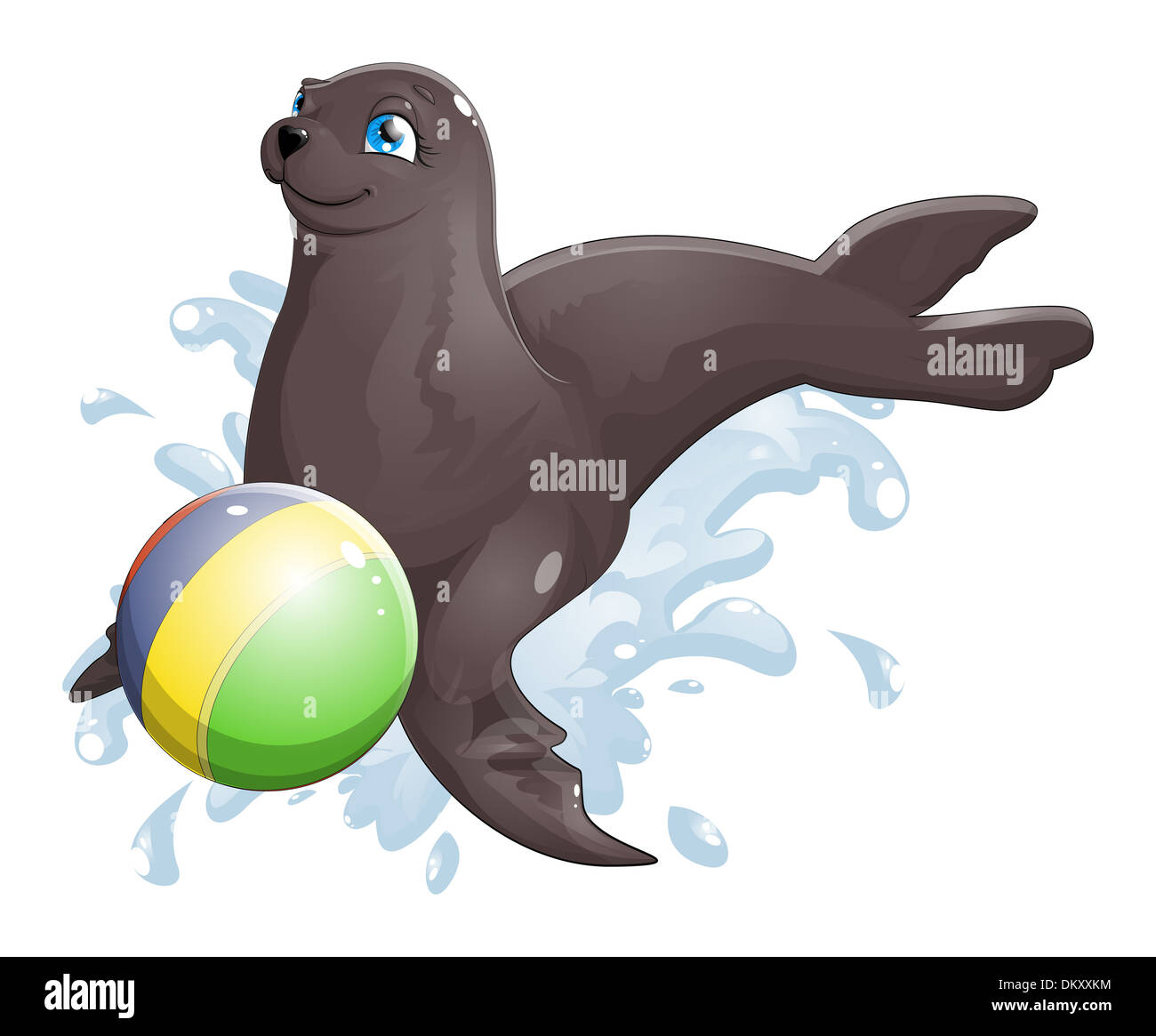 Sea lion cartoon hi-res stock photography and images - Alamy