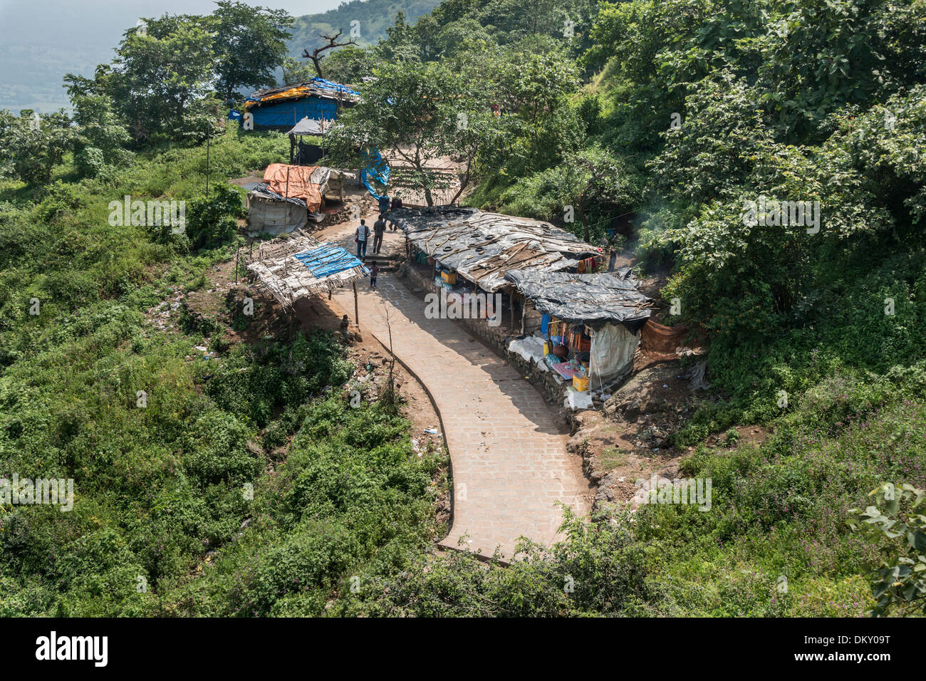 Pilgrim path up pavagadh hill hi-res stock photography and images - Alamy