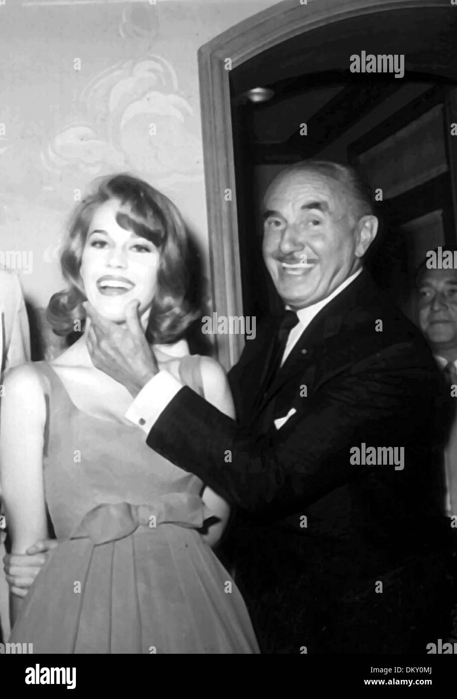 Feb. 10, 2000 - JANE FONDA/JACK L. WARNER. NATE CUTLER/(Credit Image: © Globe Photos/ZUMAPRESS.com) Stock Photo