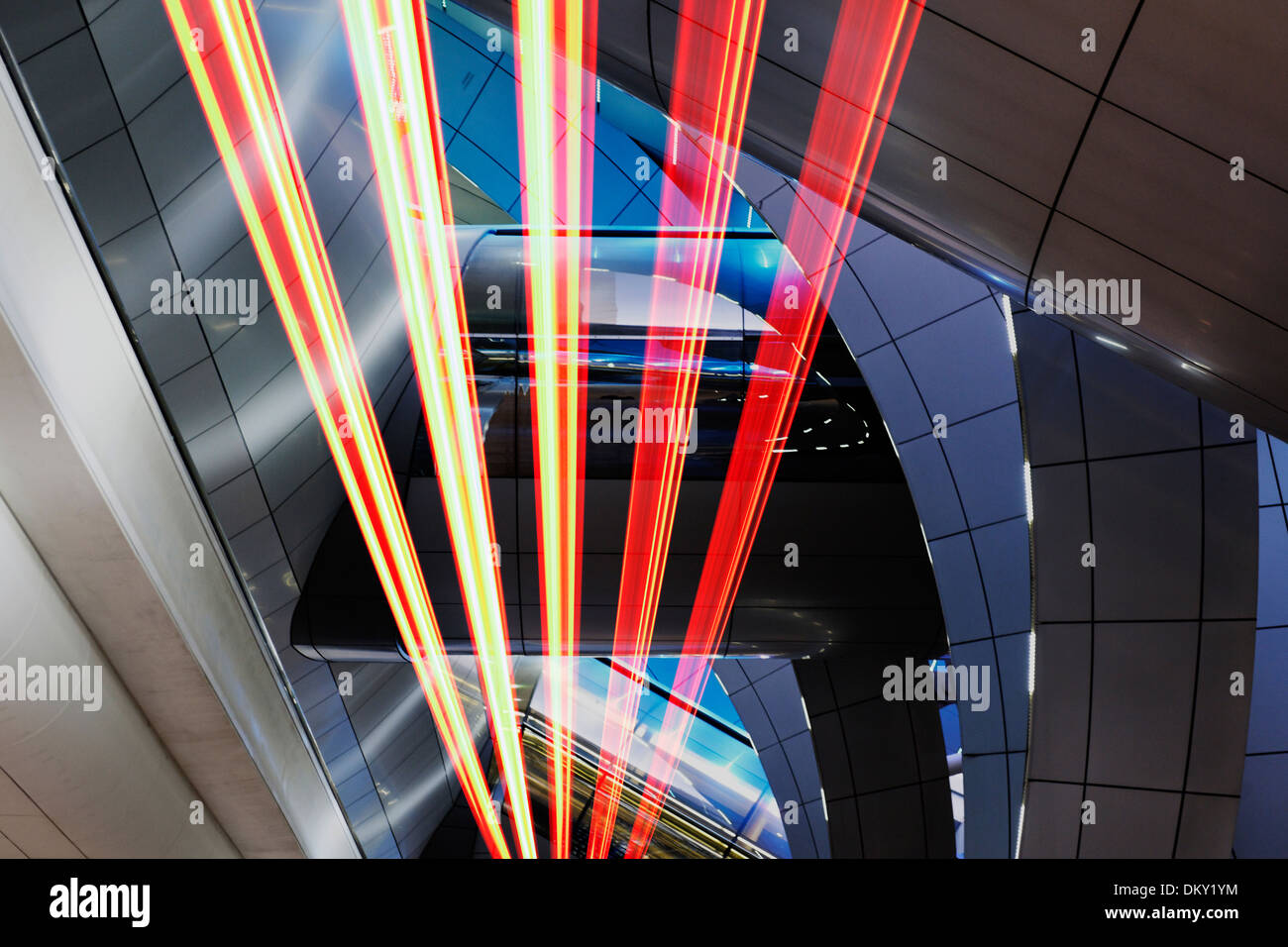 Light Art, Terminal3, Dubai, UAE Stock Photo Alamy