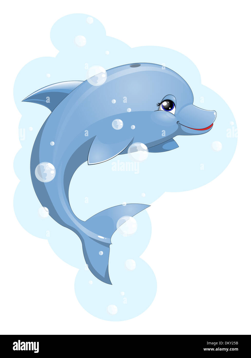 dolphin against bubbles and water Stock Photo Alamy