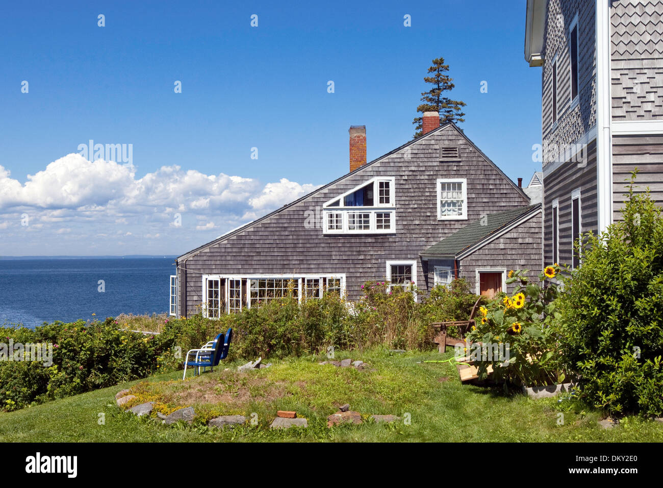 Monhegan Island, Maine Stock Photo Alamy
