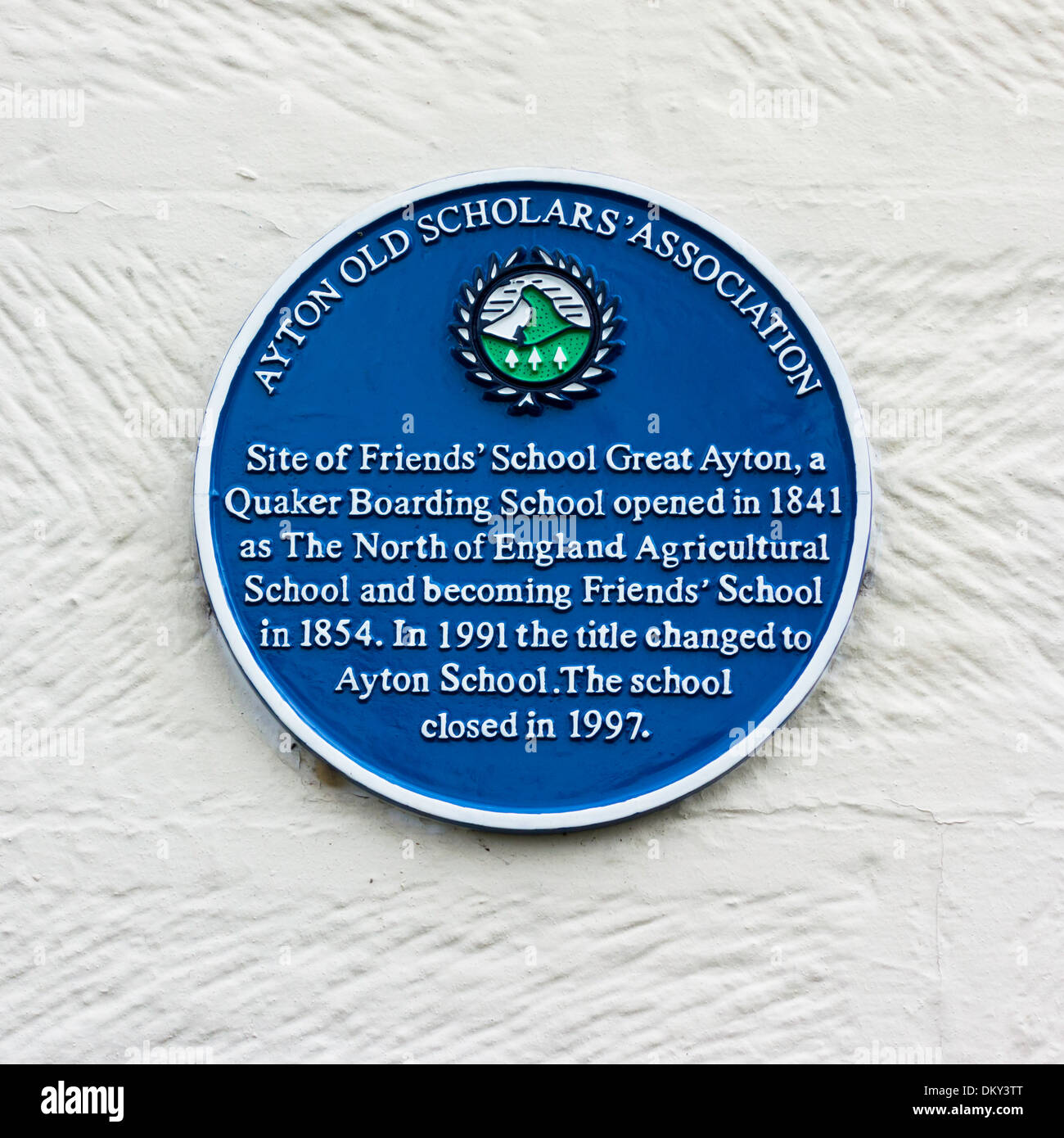 A Blue Plaque for the site of the Friend's School Great Ayton, a Quaker Boarding School opened