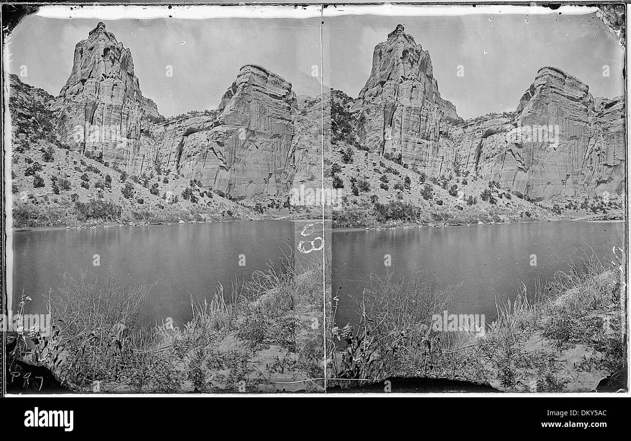 Green River. Stillwater Canyon, similar to 660, which is a close up of canyon wall. Old nos. 318, 377, 697. 517923 Stock Photo