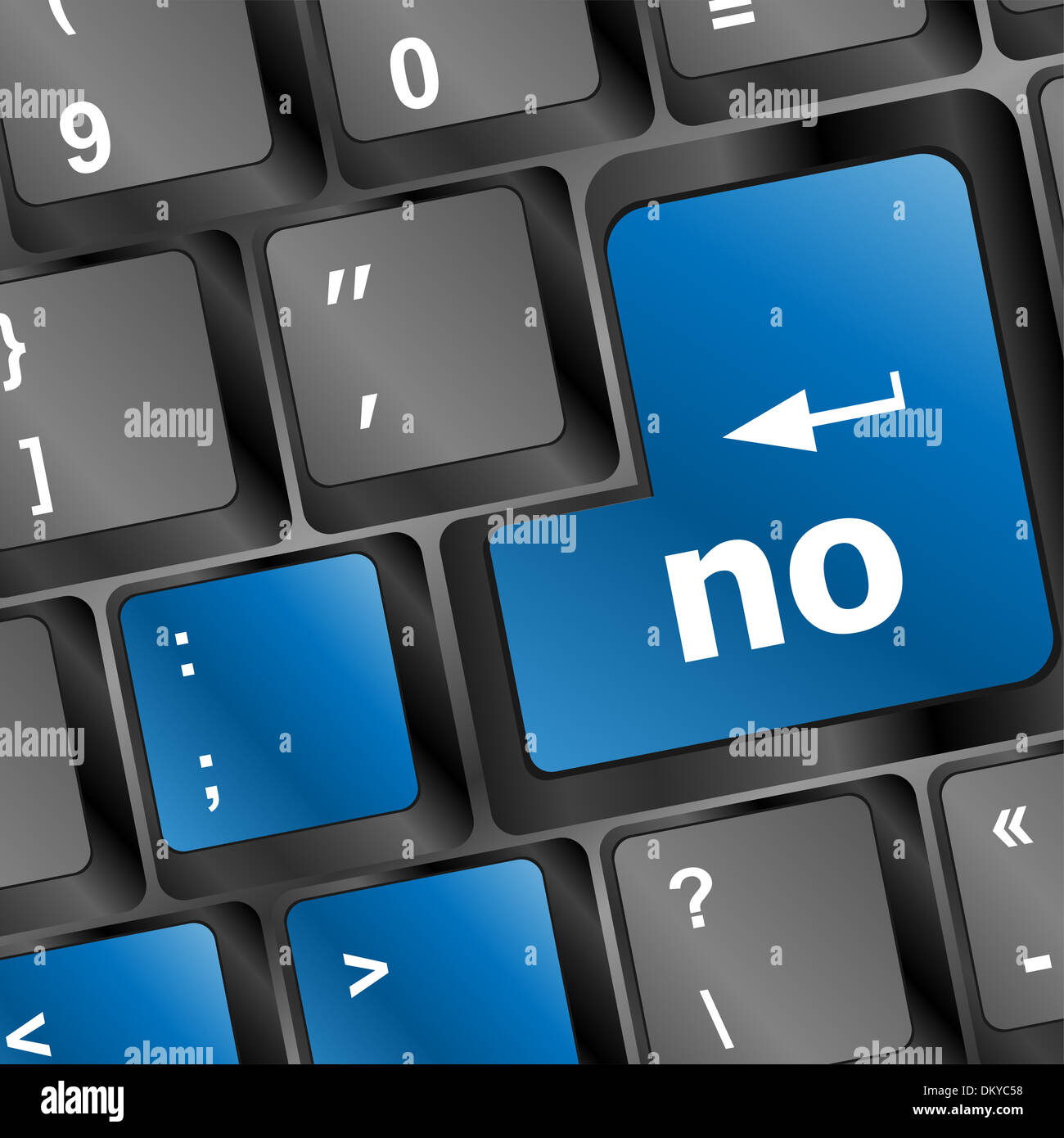 no Button on Modern Computer Keyboard. Use Only in Critical Situations  Stock Photo - Alamy