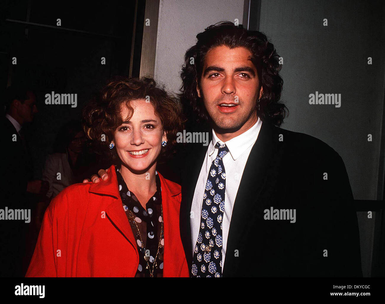 Jan. 13, 1997 - L0070.GEORGE CLOONEY AND TALIA BALSAM 1990. SYLVIA SUTTON-  PHOTOS(Credit Image: © Globe Photos/ZUMAPRESS.com) Stock Photo
