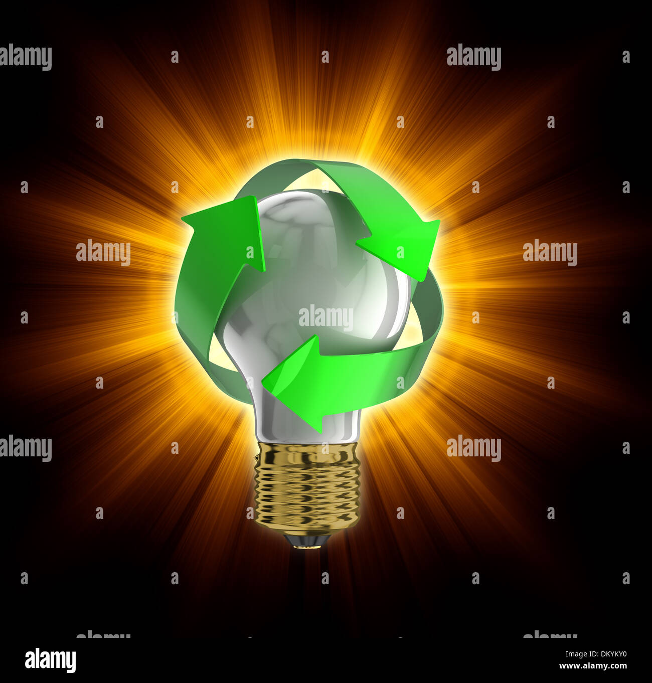 Recycle light bulb Stock Photo Alamy