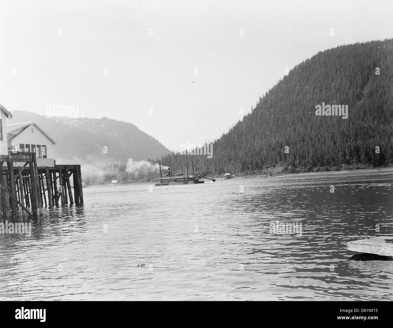 Wrangell Narrows, Alaska. Start of actual dredging on Shoal No. 2. 12