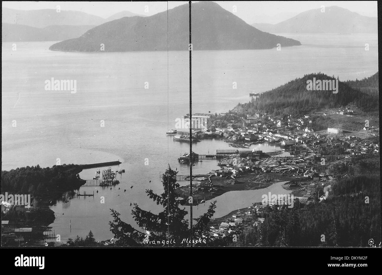 Alaska view of wrangell and harbor 298729 hires stock photography and images Alamy