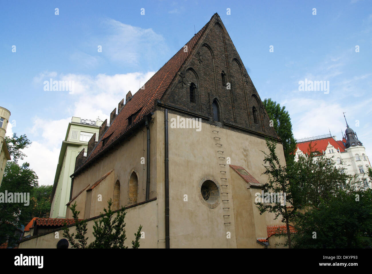 Czech Republic. Prague. Old New Synagogue. Gothic, 13th century. Josefov (Jewish Quater). Is Europe's oldest active synagogue Stock Photo