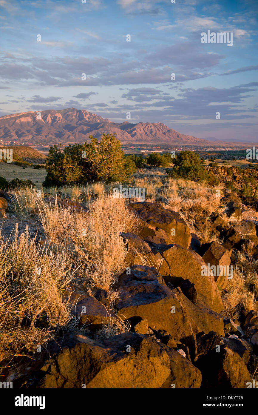Landscape near Albuquerque, New Mexico, USA Stock Photo