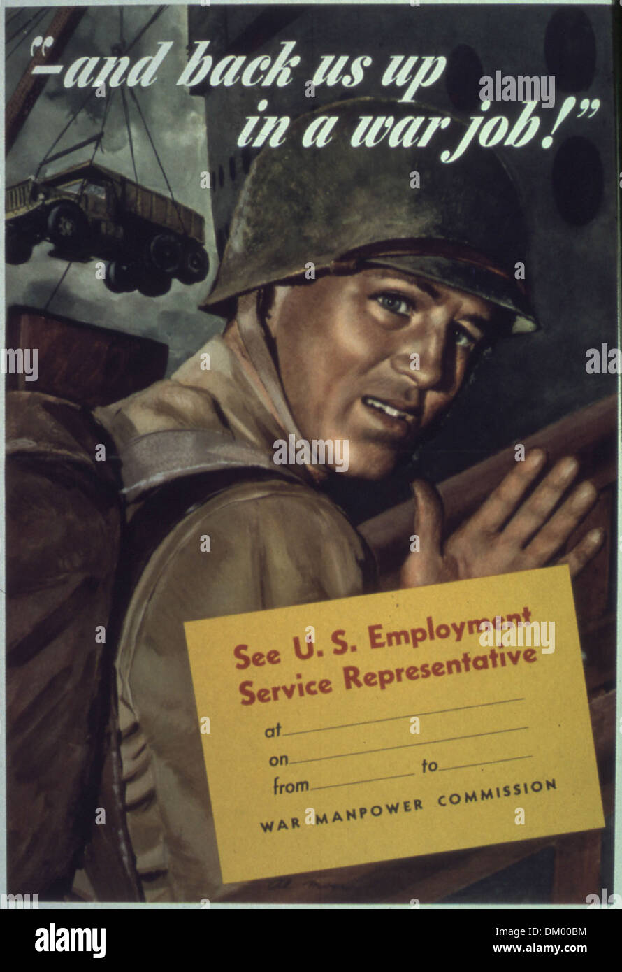 '...and back us up in a war job' 513848 Stock Photo