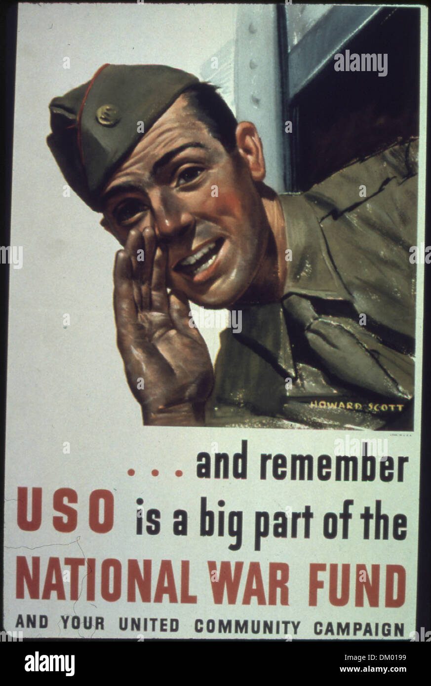 'And remember USO is a big part of the National War Fund' 513853 Stock Photo