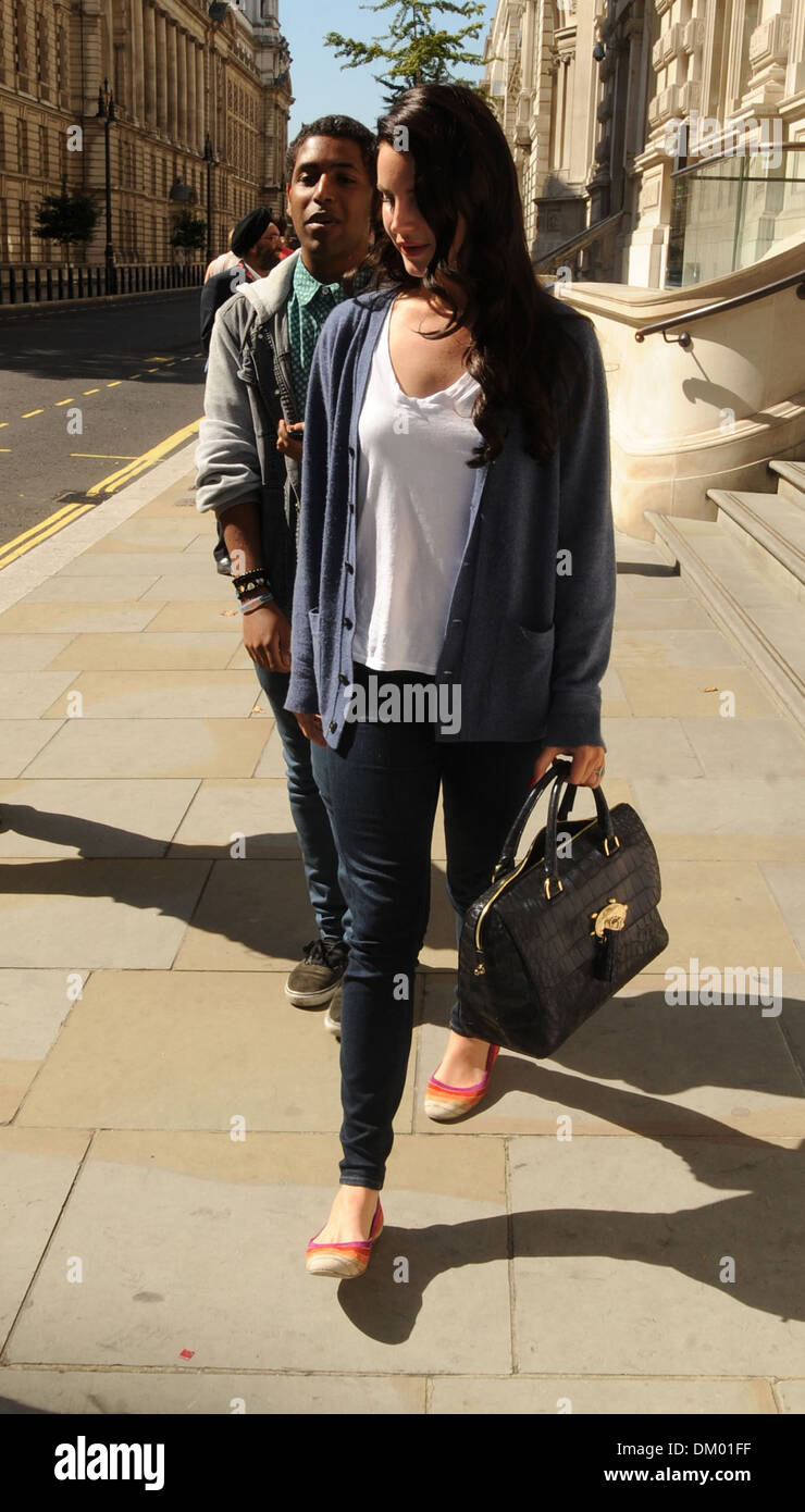 Lana Del Rey leaving her hotel London, England - 05.09.12 Stock Photo