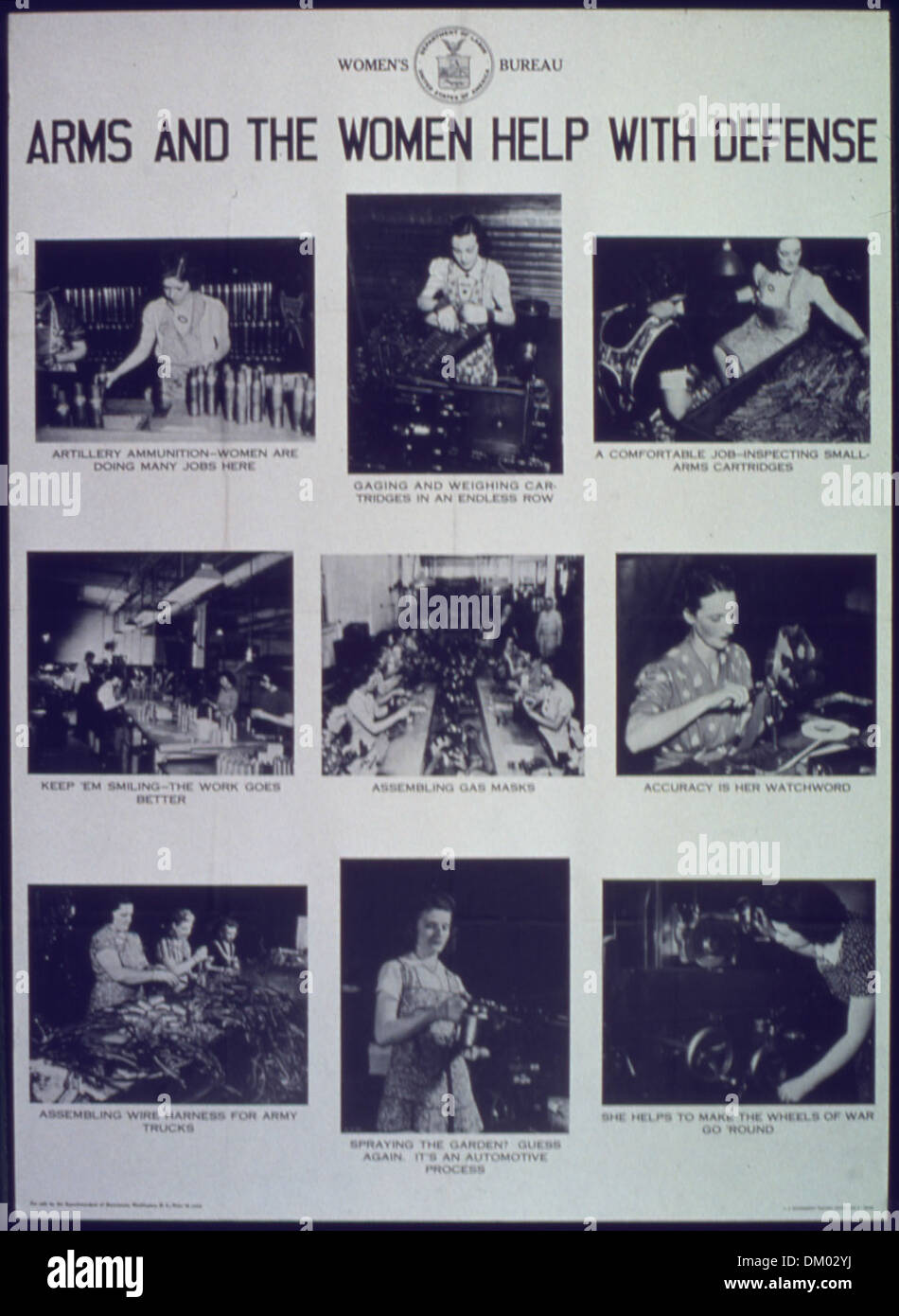 This World War II-era propaganda poster emphasizes the role of women in ...