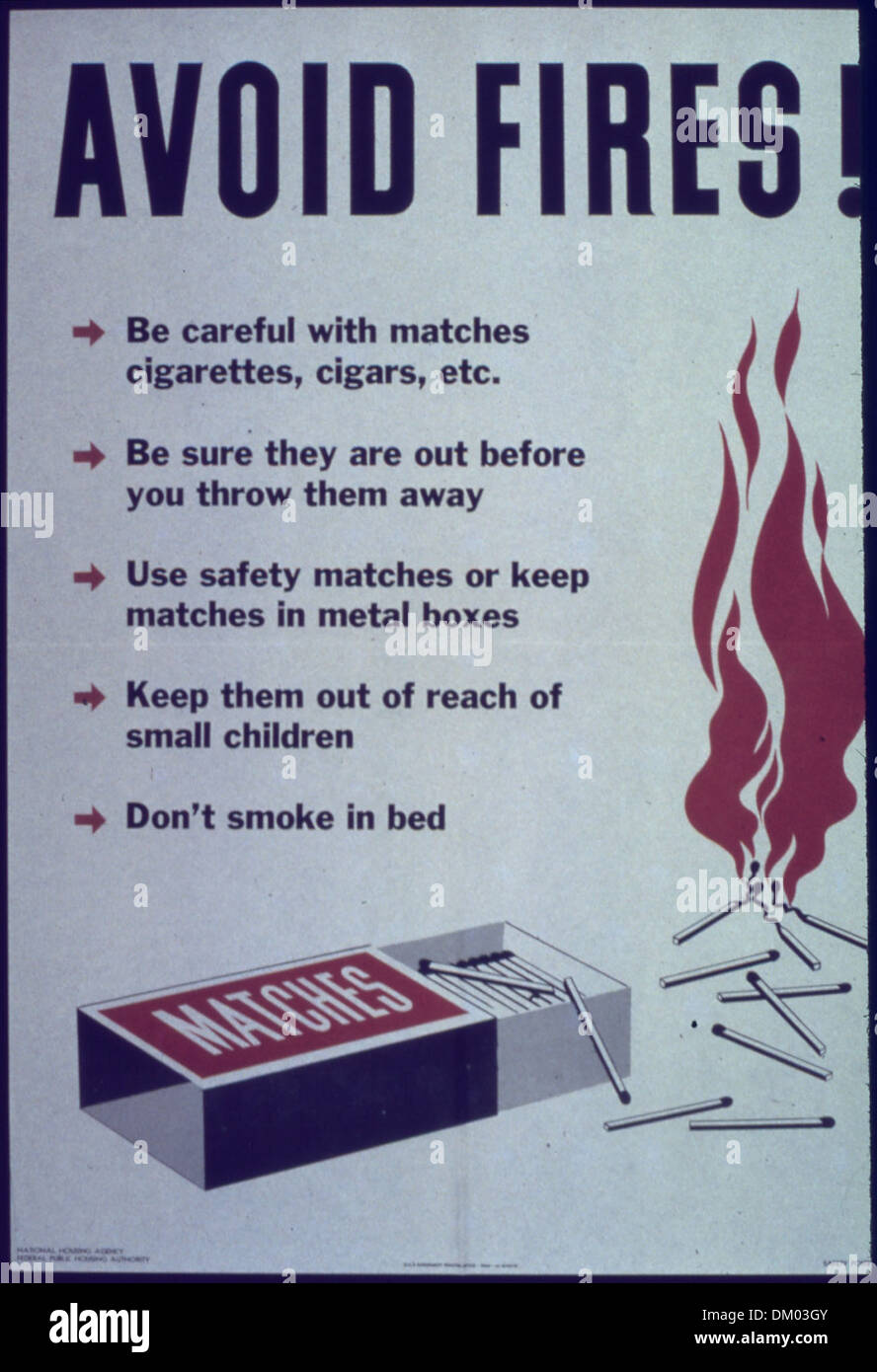 'Avoid fires' 513897 Stock Photo